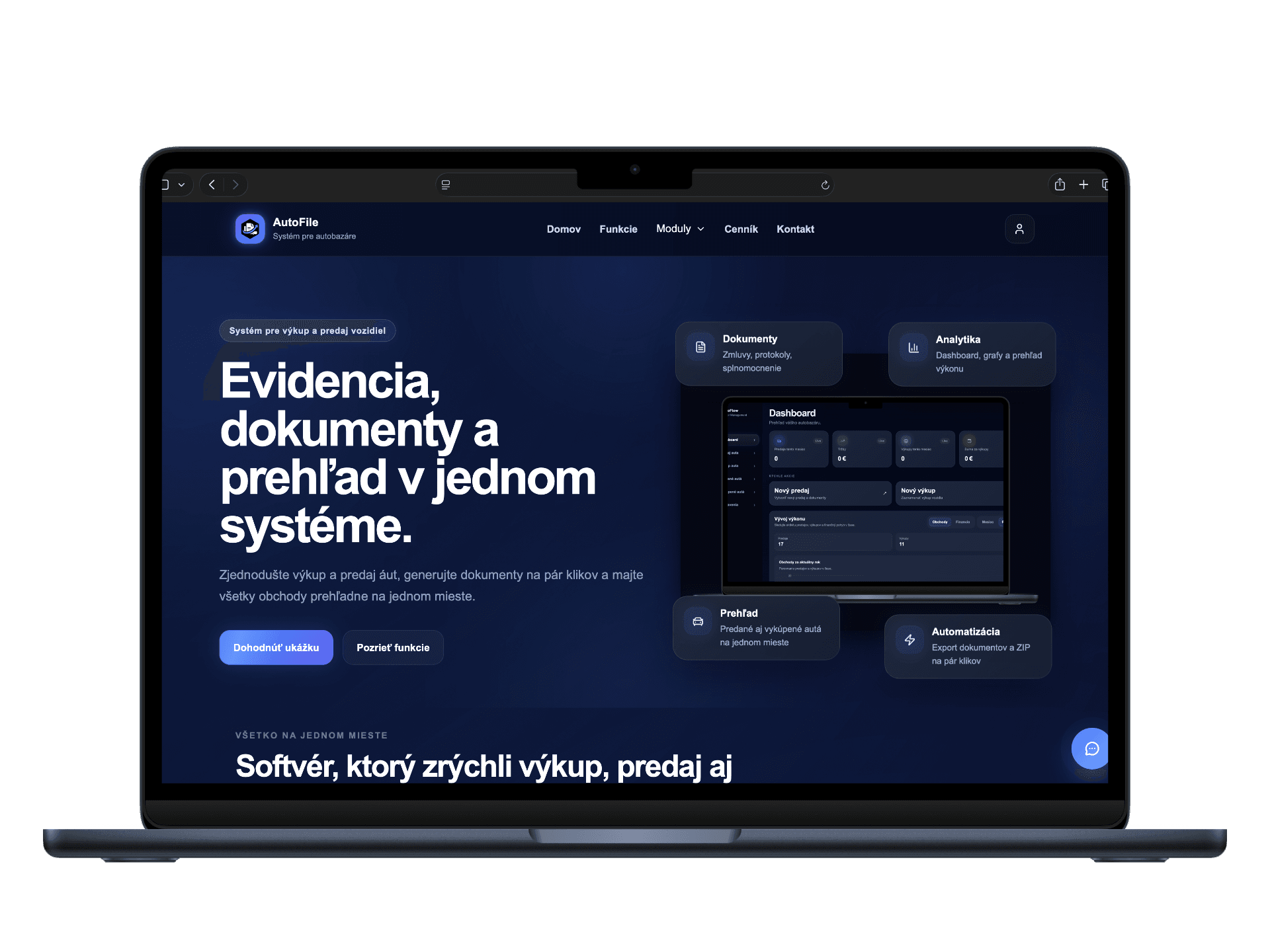 Podgląd systemu wewnętrznego AutoFile